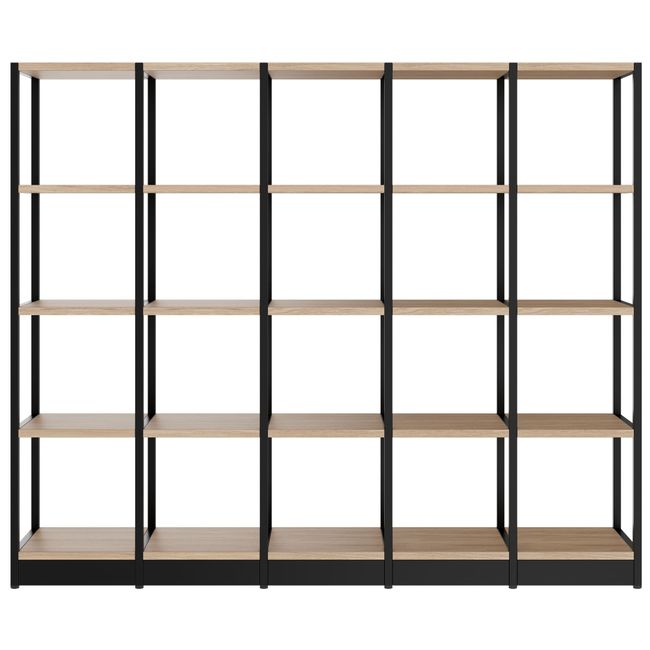 ATELLA Regalschrank | 4 OH, 1960 x 1635 mm, Bernsteineiche ATELLA Regalschrank | 4 OH, 1960 x 1635 mm, Bernsteineiche