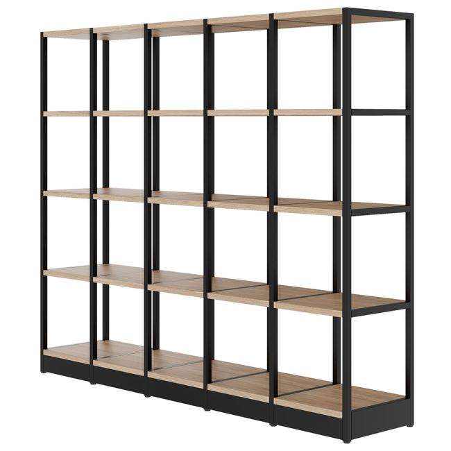 ATELLA Regalschrank | 4 OH, 1960 x 1635 mm, Bernsteineiche ATELLA Regalschrank | 4 OH, 1960 x 1635 mm, Bernsteineiche