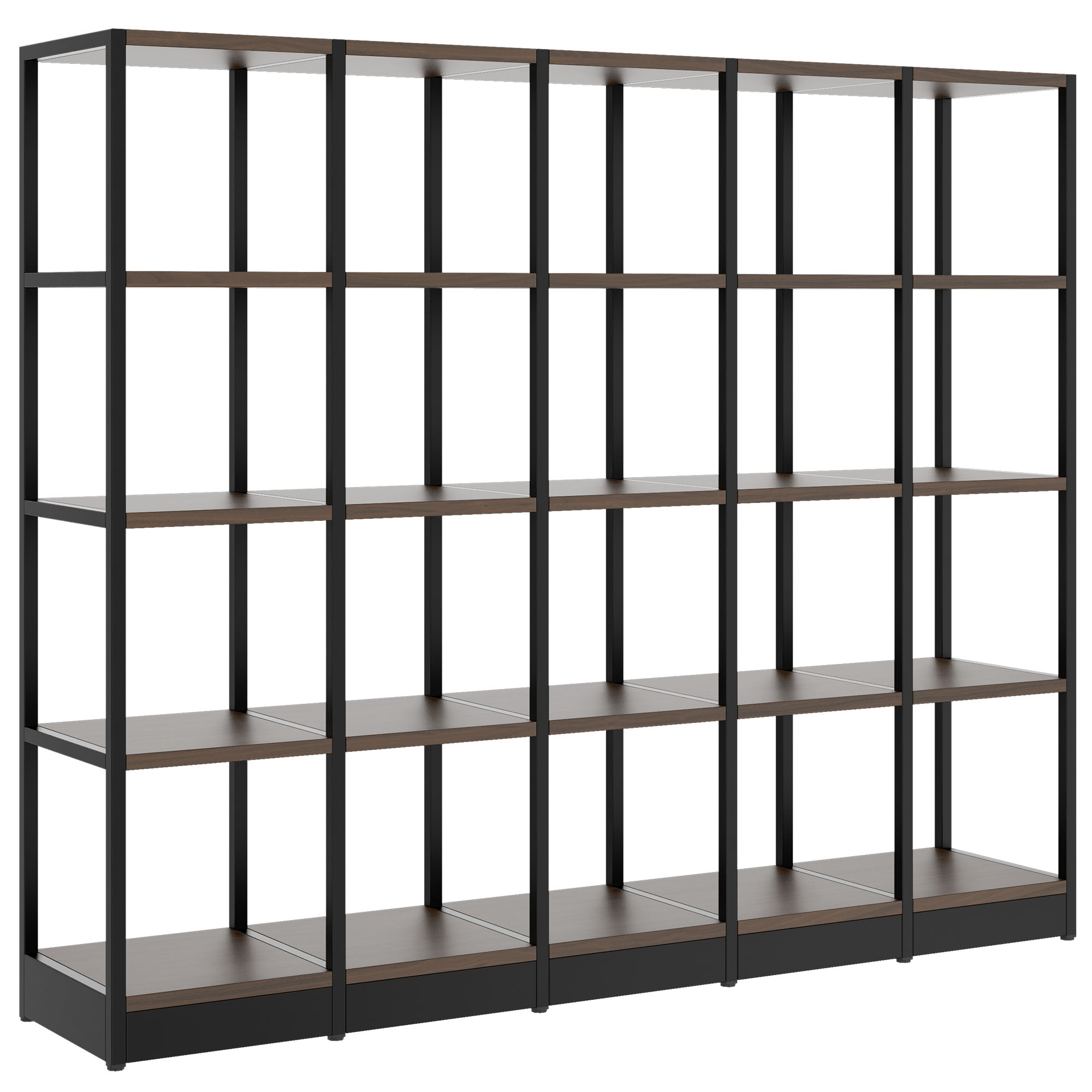 ATELLA shelf cabinet | 4 OH, 1960 x 1635 mm, walnut - 1 Main Image