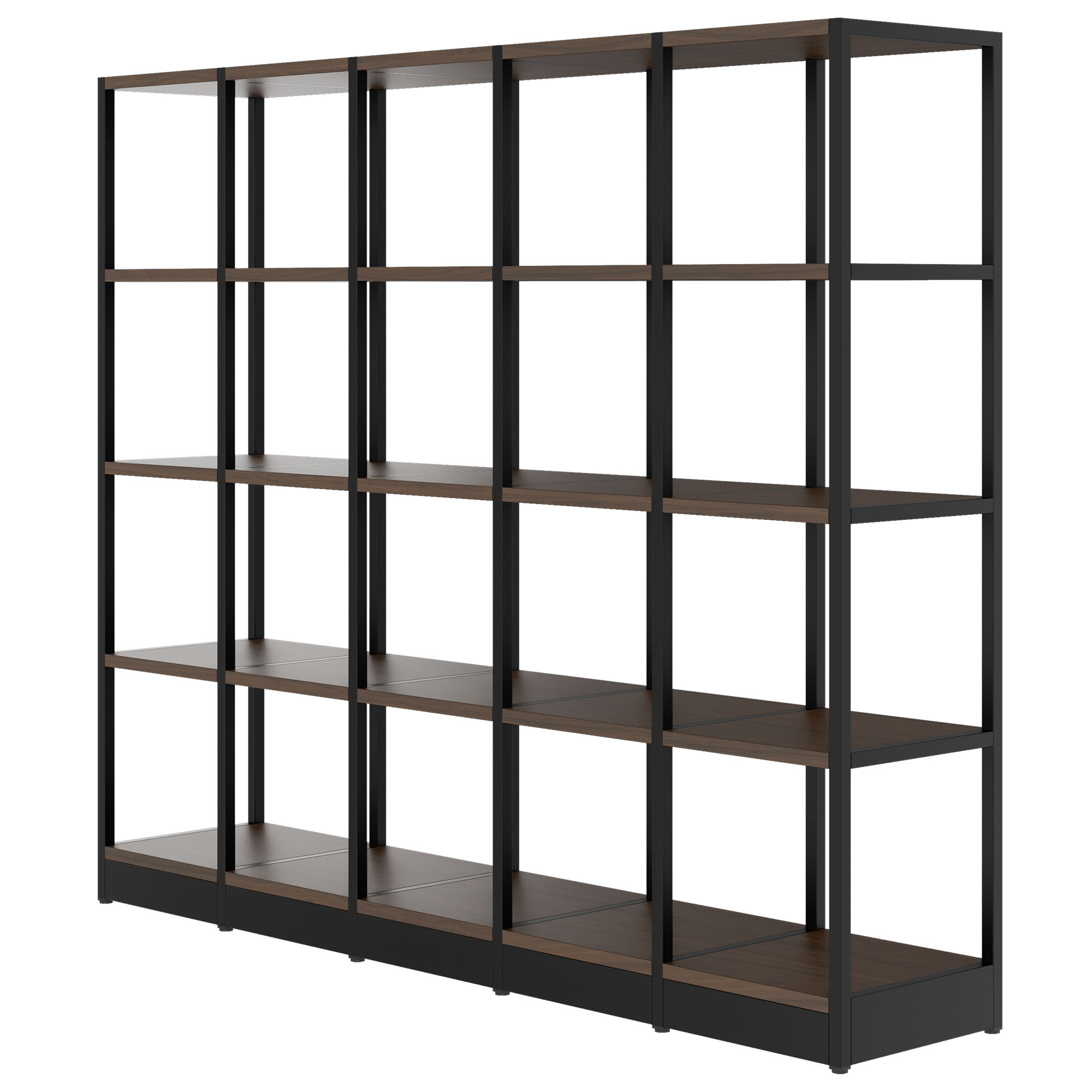 ATELLA shelf cabinet | 4 OH, 1960 x 1635 mm, walnut - 3 Main Image