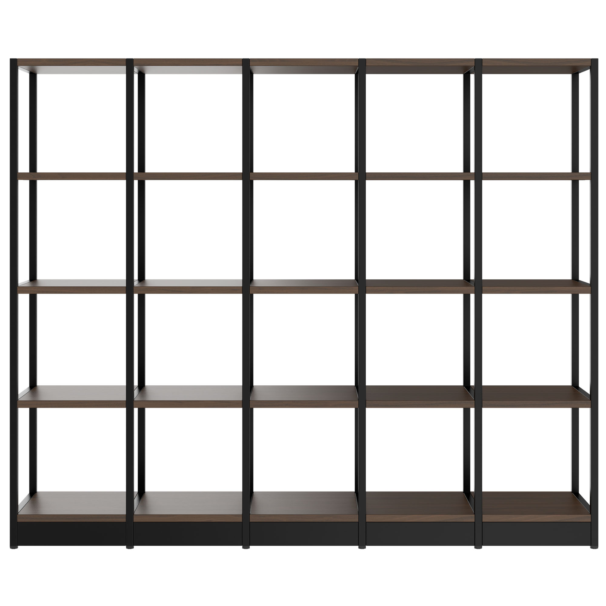 ATELLA shelf cabinet | 4 OH, 1960 x 1635 mm, walnut - 2 Main Image