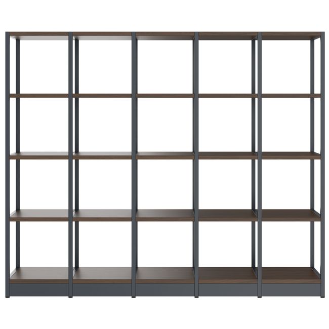 ATELLA Regalschrank | 4 OH, 1960 x 1635 mm, Nussbaum ATELLA Regalschrank | 4 OH, 1960 x 1635 mm, Nussbaum