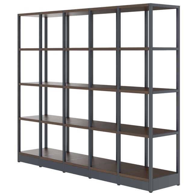 ATELLA Regalschrank | 4 OH, 1960 x 1635 mm, Nussbaum ATELLA Regalschrank | 4 OH, 1960 x 1635 mm, Nussbaum