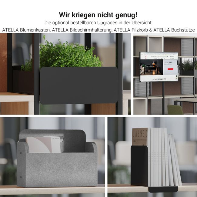 ATELLA Regalschrank | 4 OH, 1960 x 1635 mm, Nordeiche grau ATELLA Regalschrank | 4 OH, 1960 x 1635 mm, Nordeiche grau
