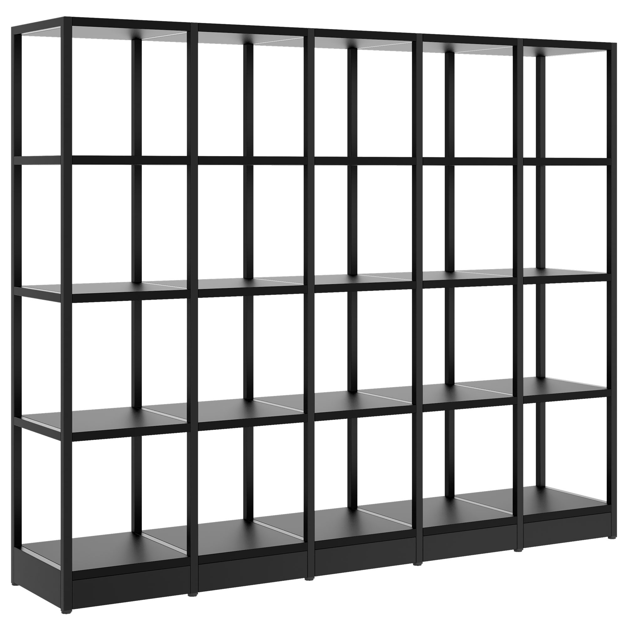 ATELLA shelf cabinet | 4 OH, 1960 x 1635 mm, black - 1 Main Image