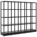 ATELLA shelf cabinet | 4 OH, 1960 x 1635 mm, black - 1 Thumbnail Image