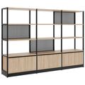ATELLA Armoire d'étagère | 4 oh, 2350 x 1635 mm, chêne ambre - 1 Thumbnail Image