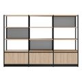 ATELLA Armoire d'étagère | 4 oh, 2350 x 1635 mm, chêne ambre - 2 Thumbnail Image
