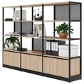 ATELLA Armoire d'étagère | 4 oh, 2350 x 1635 mm, chêne ambre - 3 Thumbnail Image