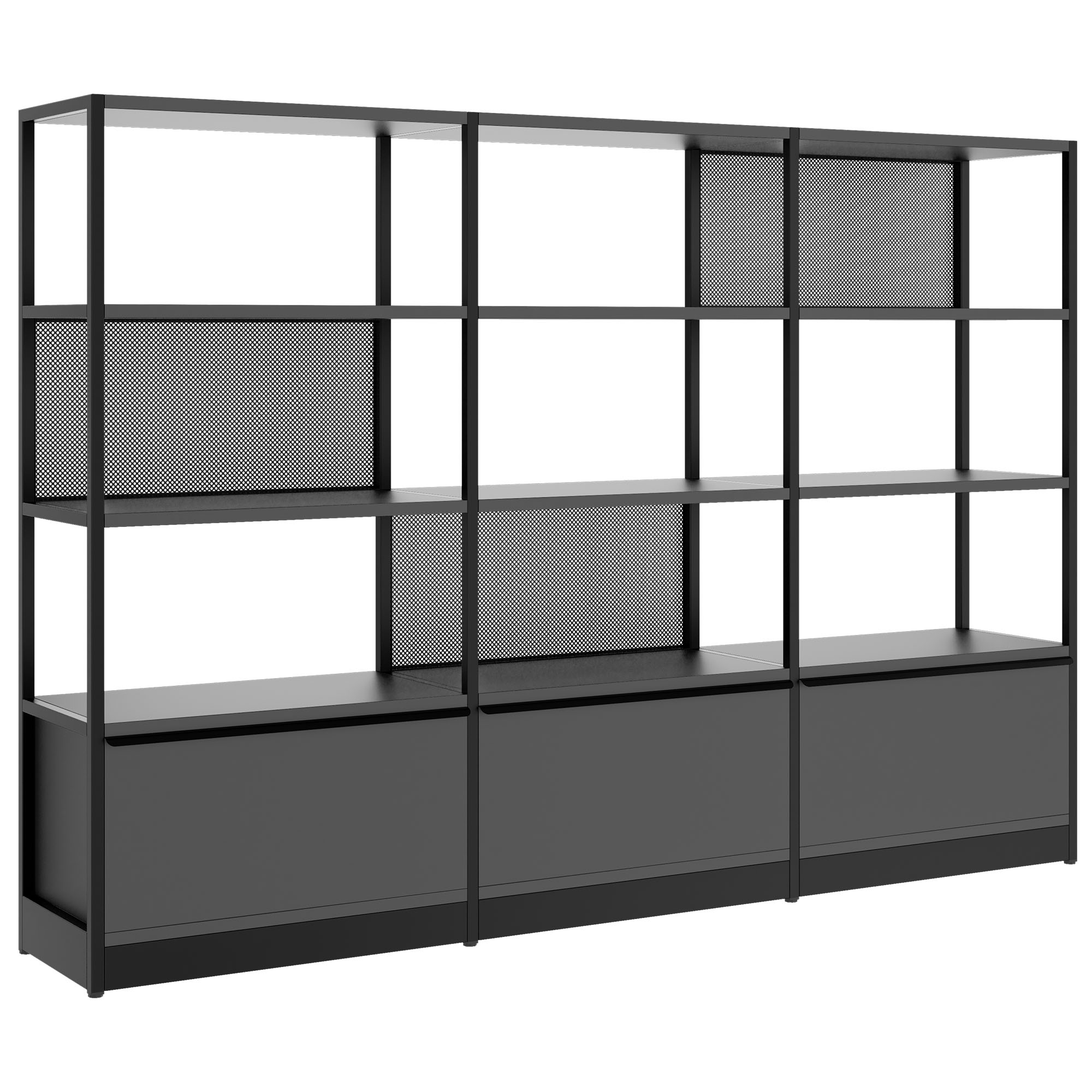 ATELLA Regalschrank | 4 OH, 2350 x 1635 mm, Anthrazit - 1 Main Image