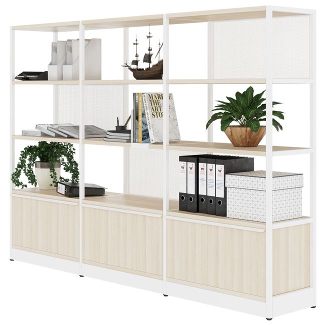 ATELLA Regalschrank | 4 OH, 2350 x 1635 mm, Sandesche ATELLA Regalschrank | 4 OH, 2350 x 1635 mm, Sandesche