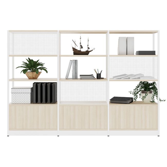 ATELLA Regalschrank | 4 OH, 2350 x 1635 mm, Sandesche ATELLA Regalschrank | 4 OH, 2350 x 1635 mm, Sandesche