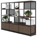 ATELLA Armoire d'étagère | 4 oh, 2350 x 1635 mm, noix - 3 Thumbnail Image