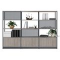 ATELLA Armoire d'étagère | 4 oh, 2350 x 1635 mm, North Oak Gray - 4 Thumbnail Image
