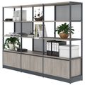 ATELLA Armoire d'étagère | 4 oh, 2350 x 1635 mm, North Oak Gray - 3 Thumbnail Image