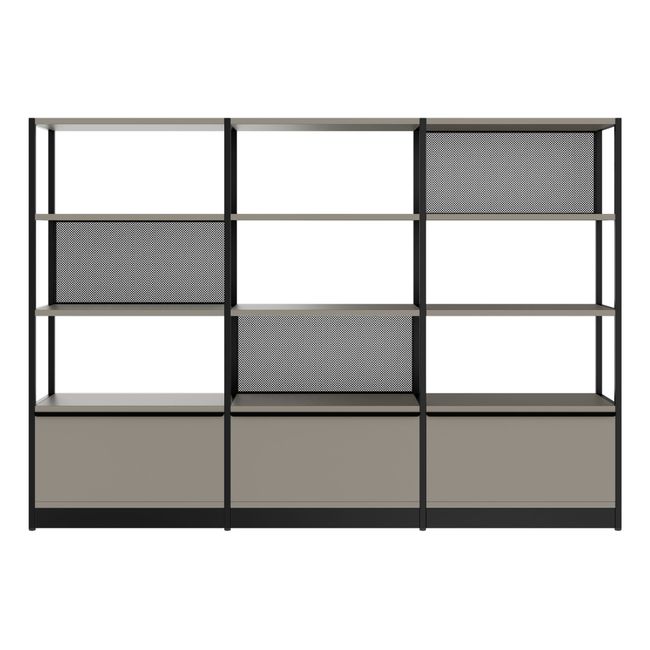 ATELLA Regalschrank | 4 OH, 2350 x 1635 mm, Cubanitgrau ATELLA Regalschrank | 4 OH, 2350 x 1635 mm, Cubanitgrau