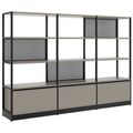 ATELLA Regalschrank | 4 OH, 2350 x 1635 mm, Cubanitgrau ATELLA Regalschrank | 4 OH, 2350 x 1635 mm, Cubanitgrau