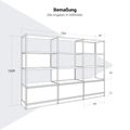 ATELLA shelf cabinet | 4 OH, 2350 x 1635 mm, Cubanite gray - 9 Thumbnail Image