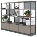 ATELLA shelf cabinet | 4 OH, 2350 x 1635 mm, Cubanite gray - 3 Thumbnail Image