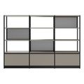 ATELLA Regalschrank | 4 OH, 2350 x 1635 mm, Cubanitgrau ATELLA Regalschrank | 4 OH, 2350 x 1635 mm, Cubanitgrau