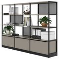 ATELLA Regalschrank | 4 OH, 2350 x 1635 mm, Cubanitgrau ATELLA Regalschrank | 4 OH, 2350 x 1635 mm, Cubanitgrau