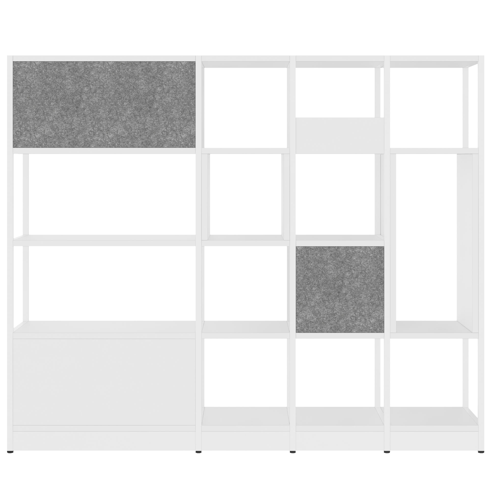 ATELLA Regalschrank | 4 OH, 1960 x 1635 mm, Weiß - 4 Main Image