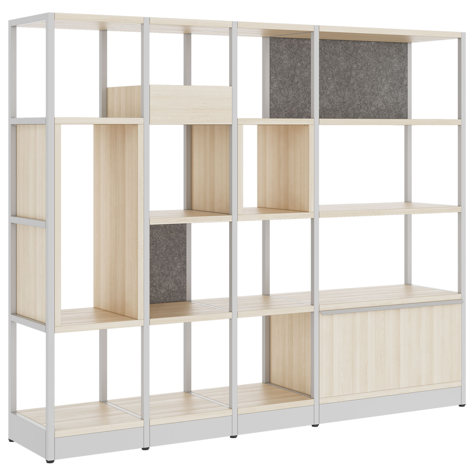 ATELLA shelf cabinet | 4 OH, 1960 x 1635 mm, sand ash - 1 Main Image
