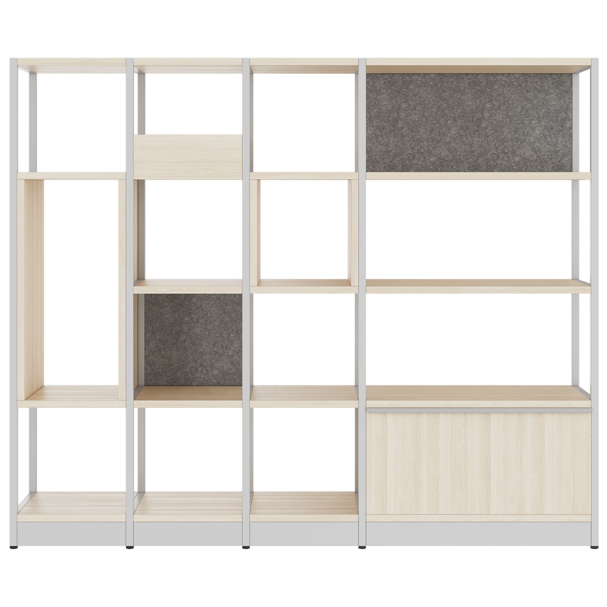 ATELLA shelf cabinet | 4 OH, 1960 x 1635 mm, sand ash - 2 Main Image