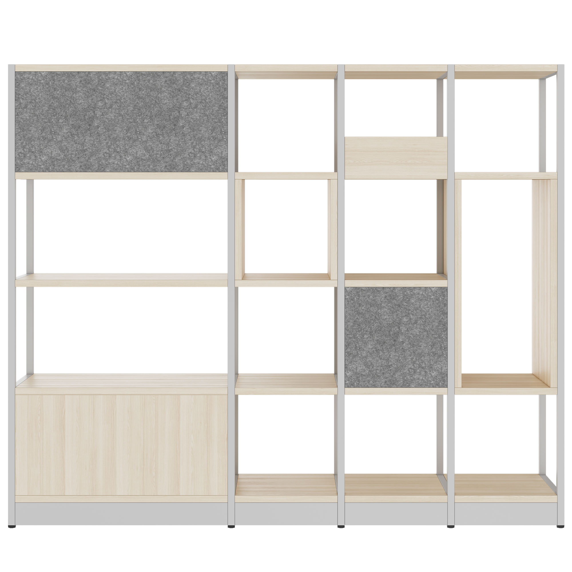 ATELLA shelf cabinet | 4 OH, 1960 x 1635 mm, sand ash - 4 Main Image