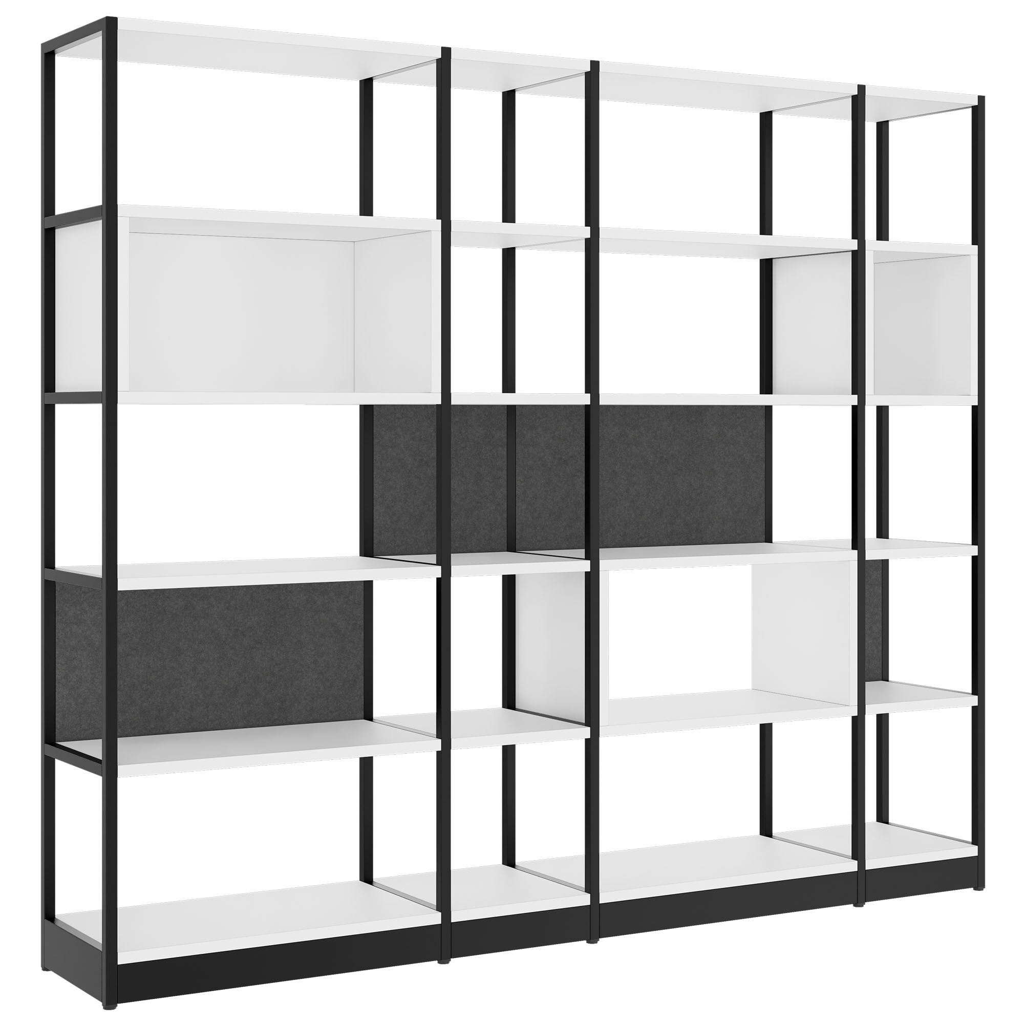ATELLA Shelf cabinet | 5 Oh, 2350 x 2015 mm, white - 1 Main Image