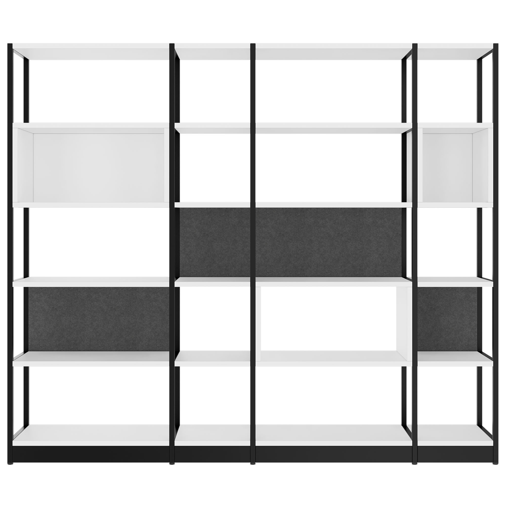 ATELLA Shelf cabinet | 5 Oh, 2350 x 2015 mm, white - 2 Main Image