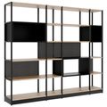 ATELLA Armoire d'étagère | 5 oh, 2350 x 2015 mm, Amber Oak - 1 Thumbnail Image