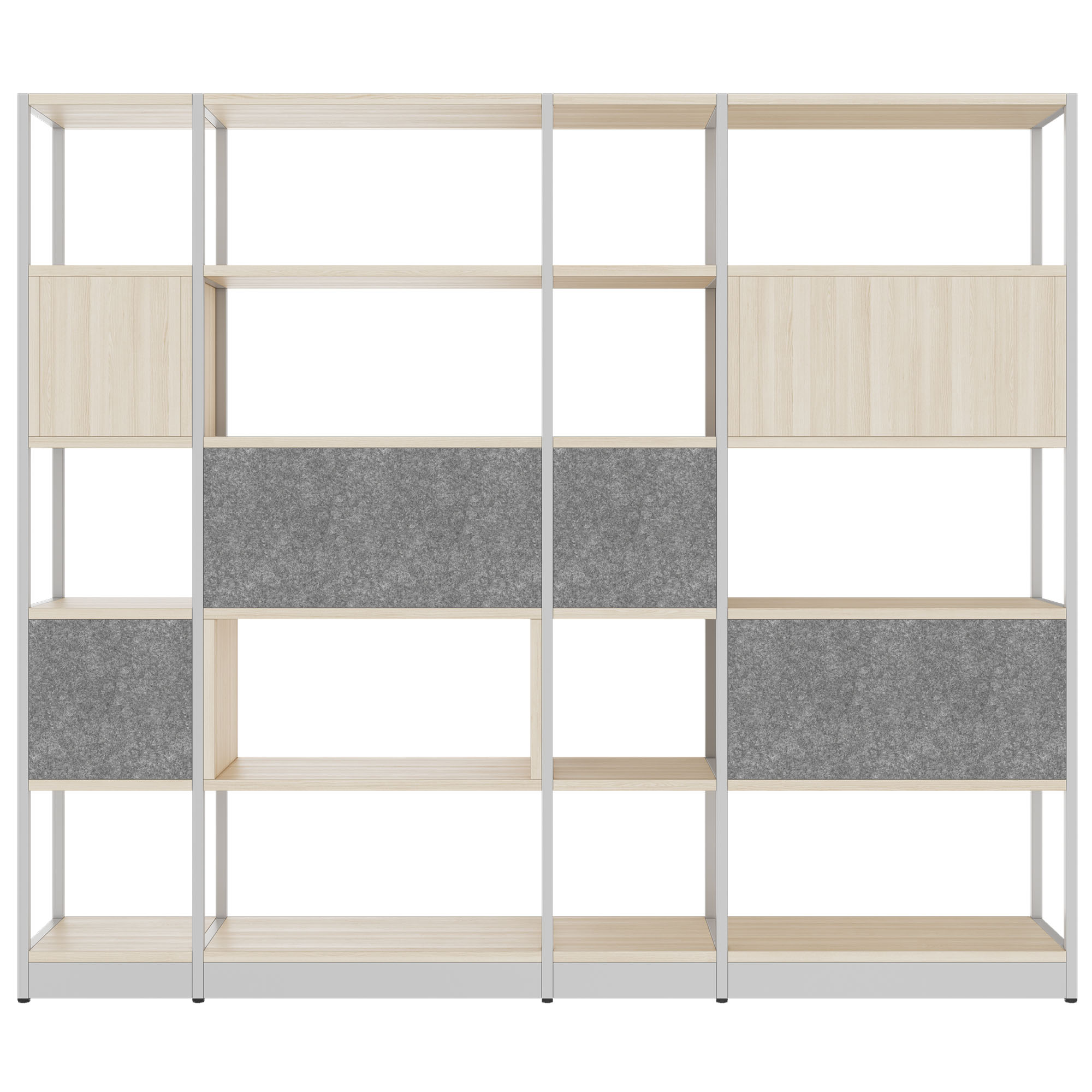 ATELLA shelf cabinet | 5 OH, 2350 x 2015 mm, sand ash - 4 Main Image