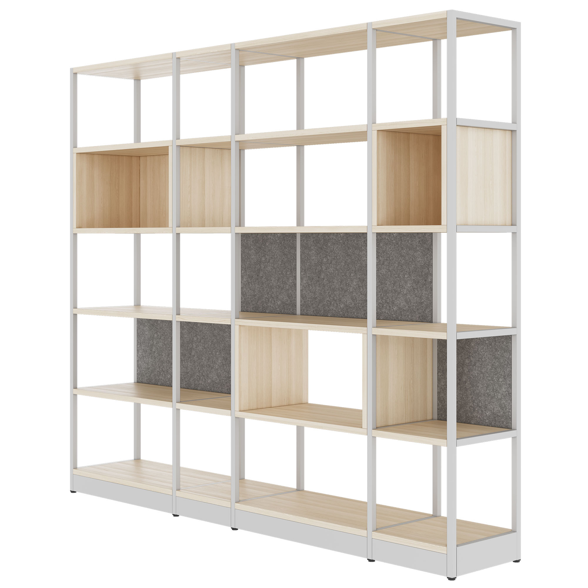 ATELLA shelf cabinet | 5 OH, 2350 x 2015 mm, sand ash - 3 Main Image