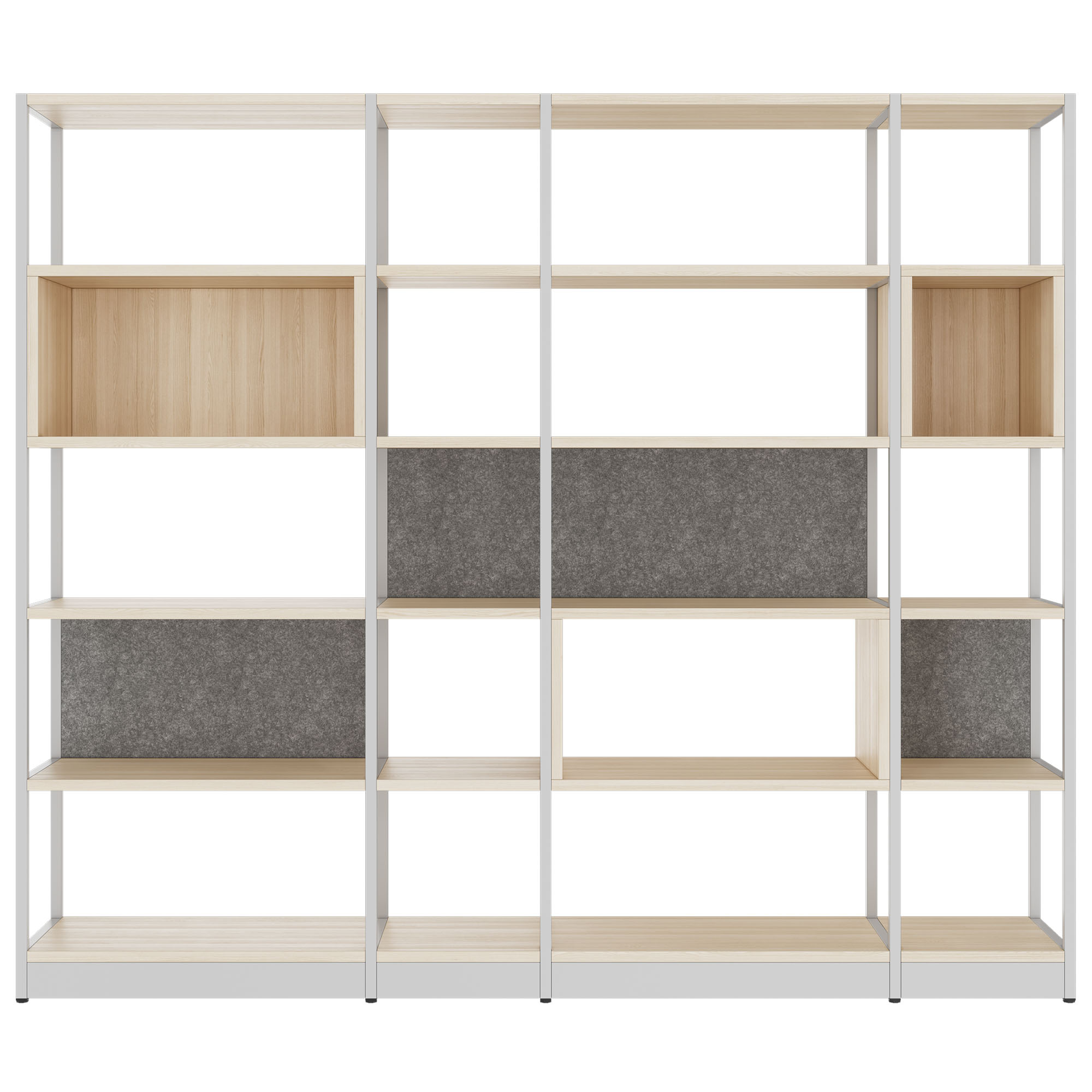 ATELLA shelf cabinet | 5 OH, 2350 x 2015 mm, sand ash - 2 Main Image