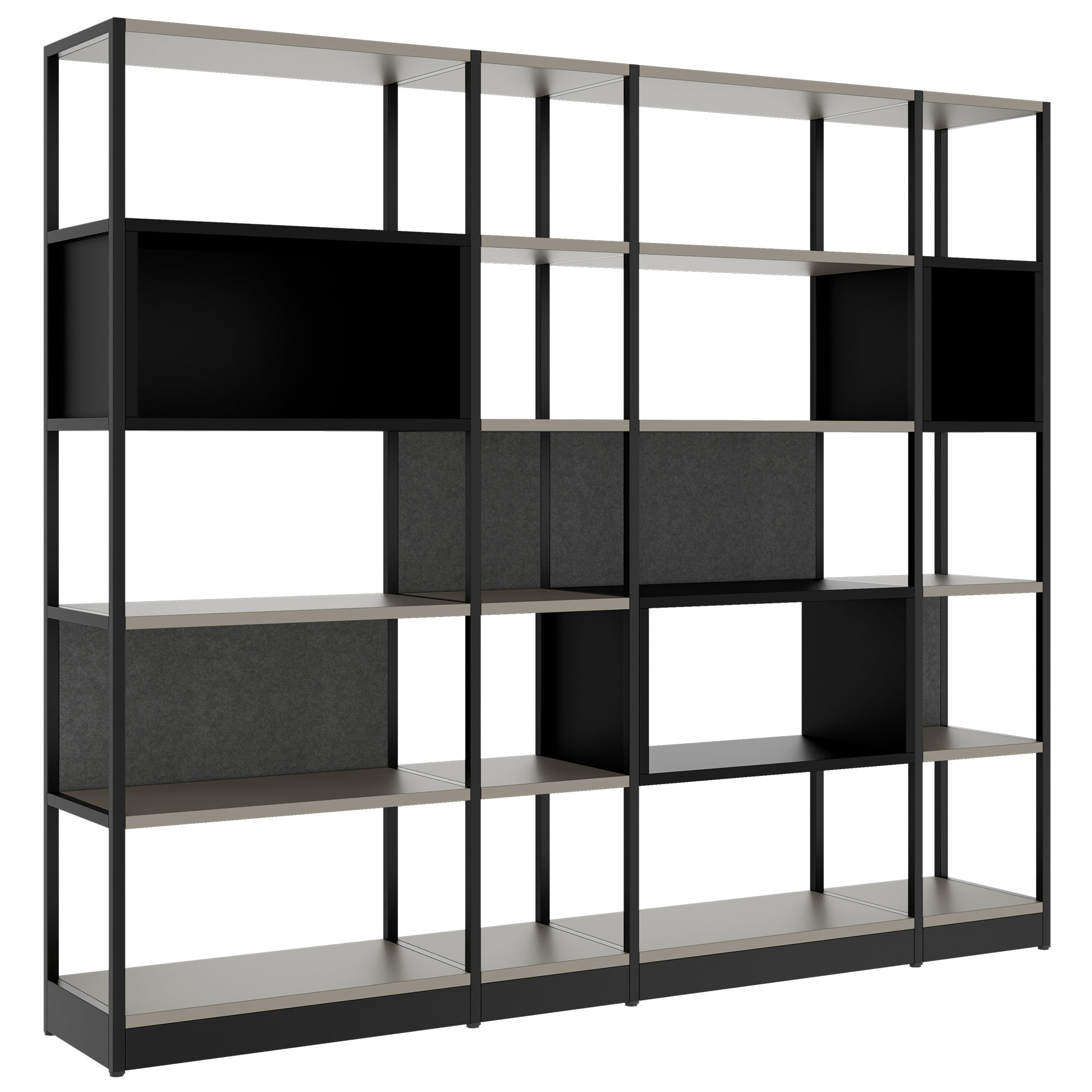 ATELLA shelf cabinet | 5 OH, 2350 x 2015 mm, Cubanite gray - 1 Main Image