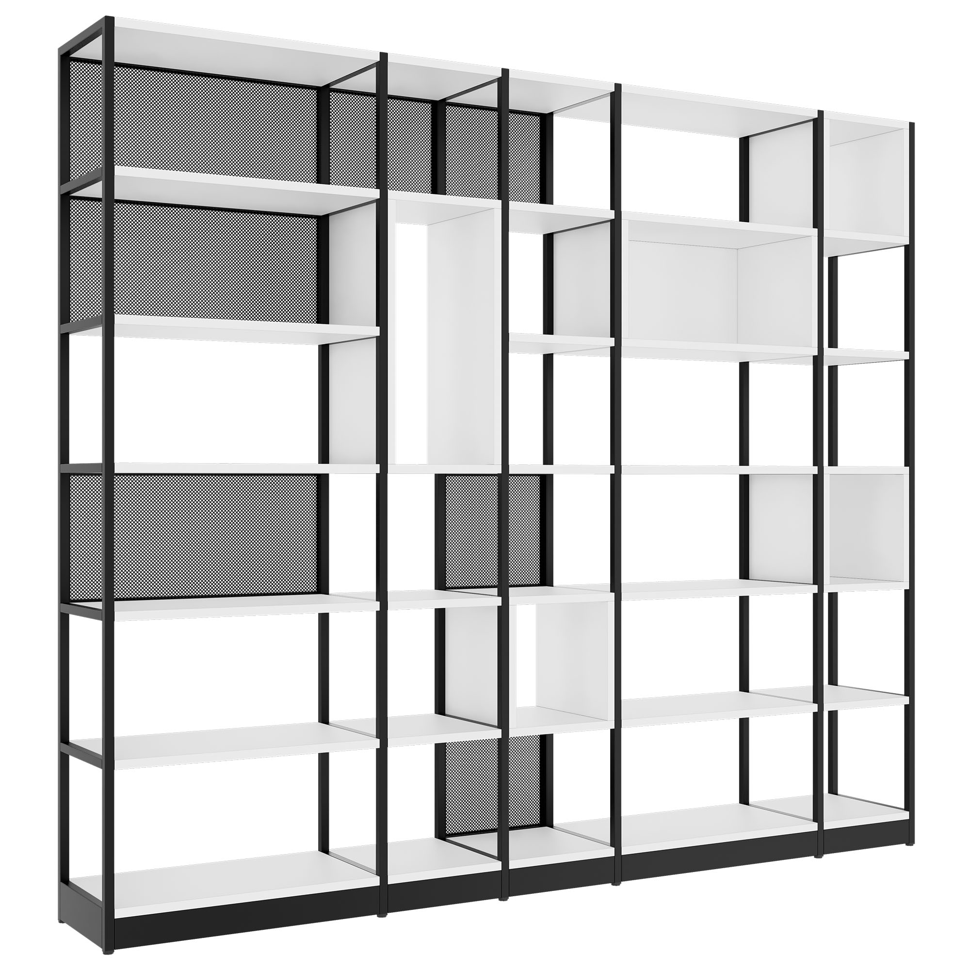 ATELLA Shelf cabinet | 6 Oh, 2736 x 2395 mm, white - 1 Main Image