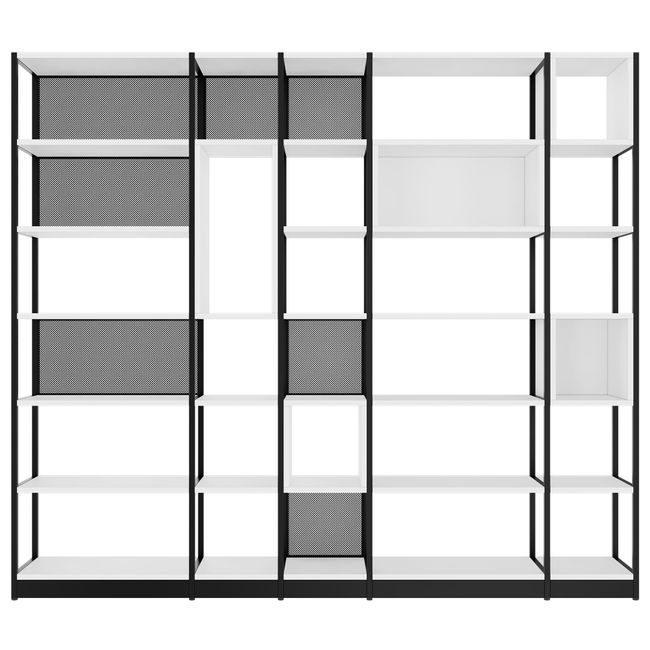 ATELLA Regalschrank | 6 OH, 2736 x 2395 mm, Weiß