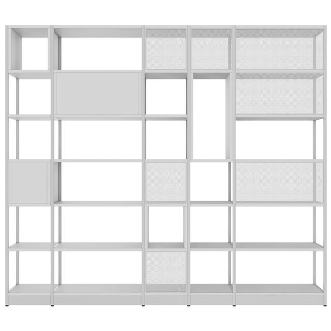 ATELLA Regalschrank | 6 OH, 2736 x 2395 mm, Perlgrau ATELLA Regalschrank | 6 OH, 2736 x 2395 mm, Perlgrau