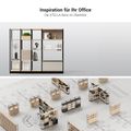 ATELLA Regalschrank | 6 OH, 2736 x 2395 mm, Perlgrau