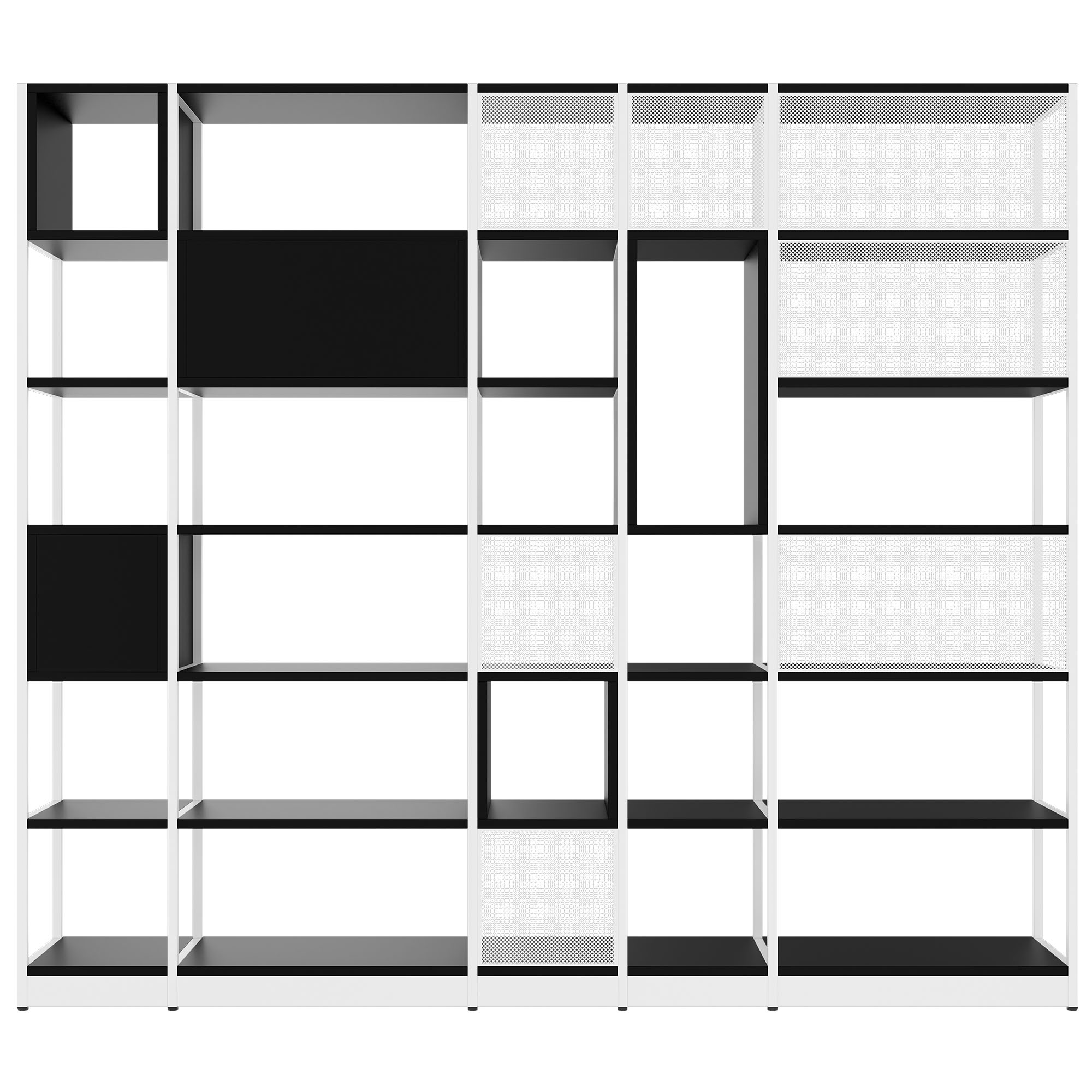 ATELLA Regalschrank | 6 OH, 2736 x 2395 mm, Schwarz - 4 Main Image