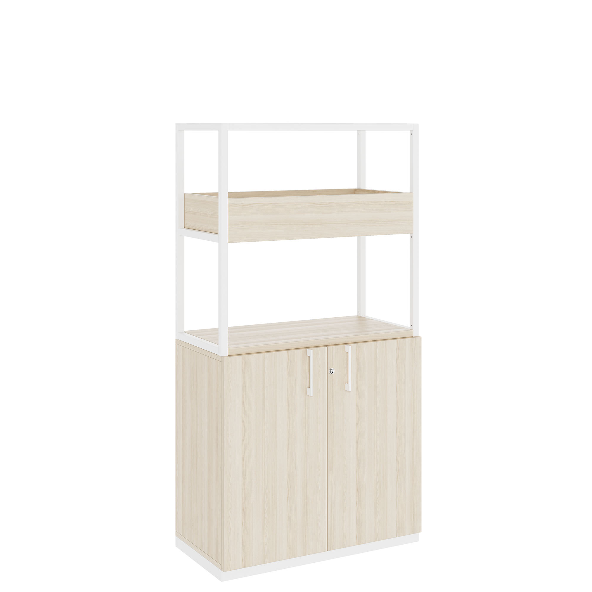 CHOICE Armoire d'étagère | 4 oh, 800 x 1545 mm, boîte à fleurs, cendres de sable - 1 Main Image