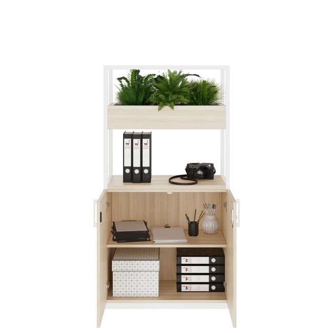 CHOICE Regalschrank | 4 OH, 800 x 1545 mm, Blumenkasten, Sandesche