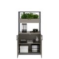 CHOICE Cabinet scaffale | 4 OH, 800 x 1545 mm, floreale, grigio cubanite - 2 Thumbnail Image