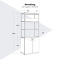 CHOICE Regalschrank | 5 OH, 800 x 1925 mm, Blumenkasten, Weiss - 8 Thumbnail Image