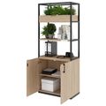 CHOICE Cabinet scaffale | 5 OH, 800 x 1925 mm, floreale, quercia ambra - 3 Thumbnail Image