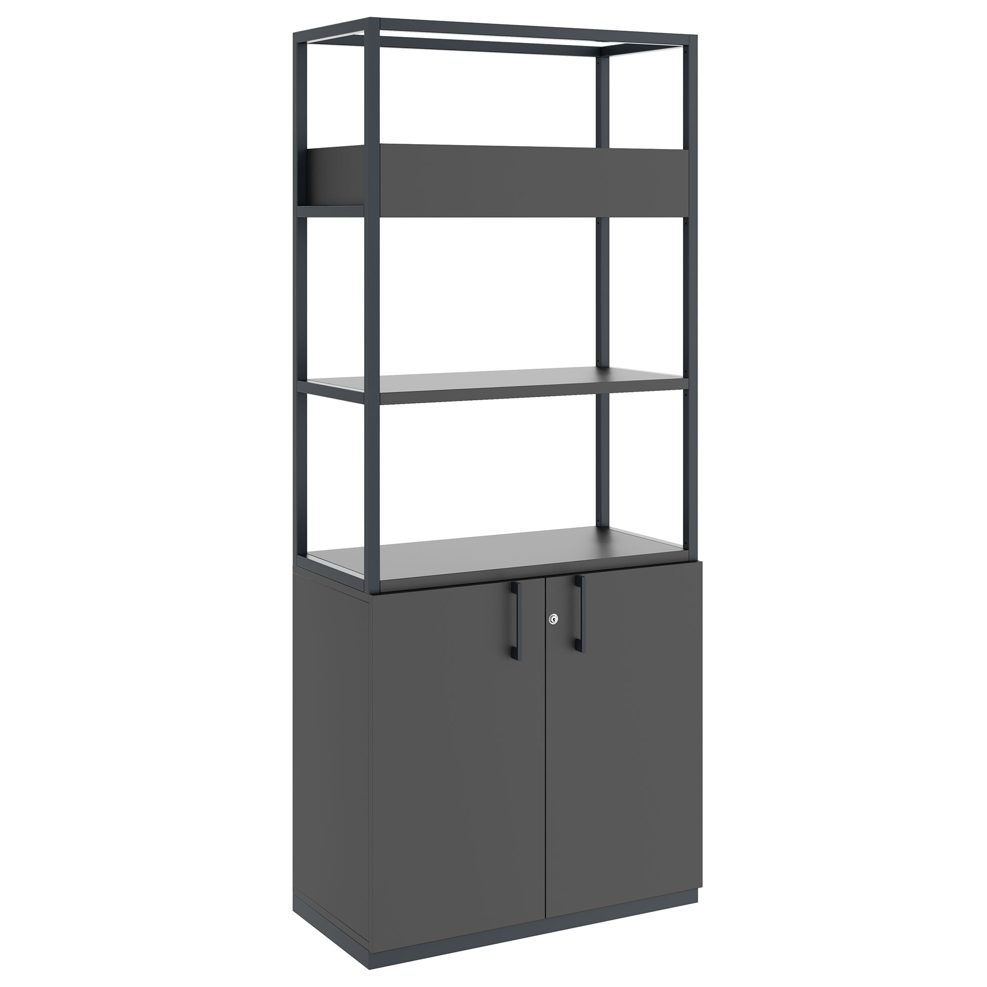 CHOICE Regalschrank | 5 OH, 800 x 1925 mm, Blumenkasten, Anthrazit - 1 Main Image