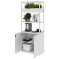 CHOICE shelf cabinet | 5 OH, 800 x 1925 mm, flower box, pearl gray - 3 Thumbnail Image