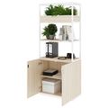 CHOICE shelf cabinet | 5 OH, 800 x 1925 mm, flower box, sand ash - 3 Thumbnail Image