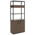 CHOICE shelf cabinet | 5 OH, 800 x 1925 mm, flower box, walnut - 1 Thumbnail Image